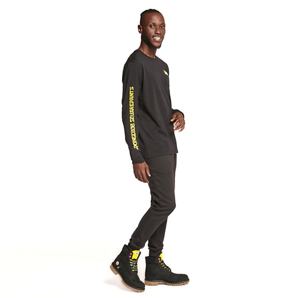 Brand new w tags Sponge Bob SquarePants Timberland Long Sleeve Graphic T-Shirt - Picture 3 of 5